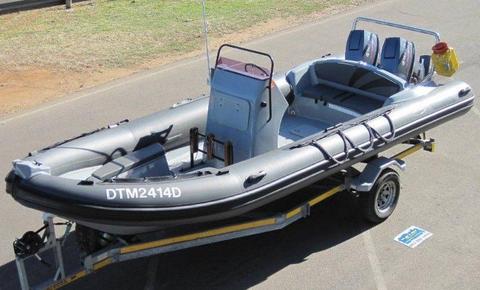 2014 Infanta 6.7M Semi Rigid with 2x 85hp Yamaha Outboard motors