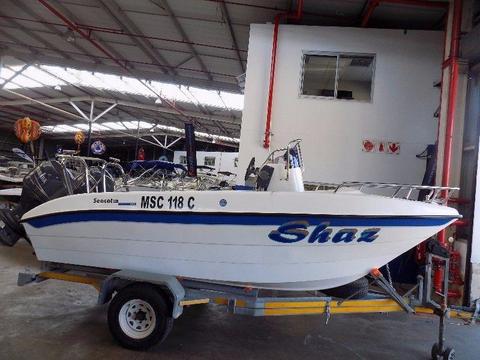 seacat 510 on trailer 2 x 60 hp yamahas 4 strokes 308 hours mint condition !!!!!!!!!!!!!!