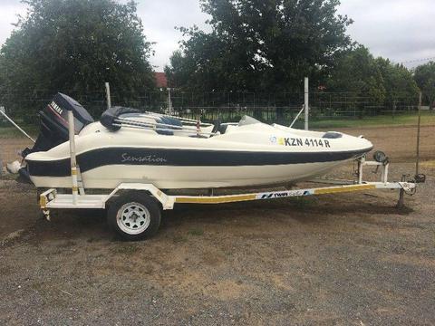 Sensation Boat with Yamaha Outboard