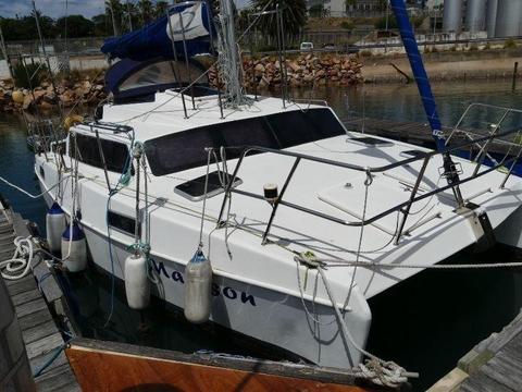 26' Dean Catamaran, launched 2006 for sale at R380k. Call Anje` 082 883 0799 to view