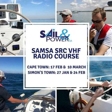 SAMSA SRC VHF RADIO COURSE in Cape Town and Simons Town 1 day only!