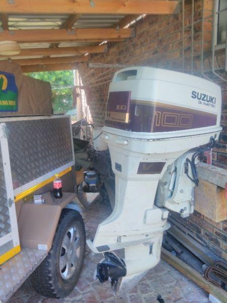 100 HP Suzuki V4 outboard