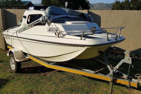 CABIN BOAT WITH 30HP SUZUKI