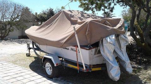4,5m Ski Craft with Boat Cover