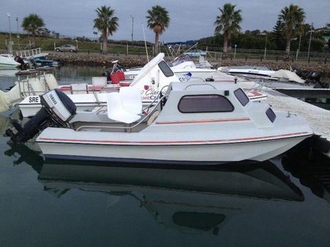 Cabin Fishing Boat with trailer