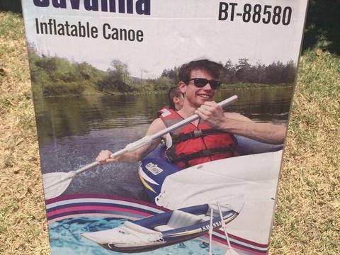 Inflatable canoe