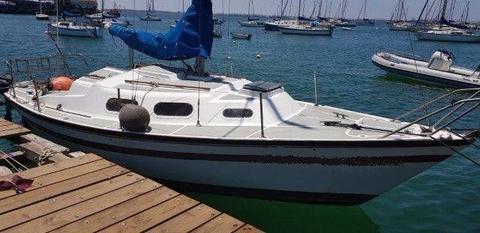 26 ft Theta sailing yacht for sale R79 950. Langebaan. Call Anje` 082 883 0799 to view