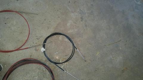 Control cables for outboard motors