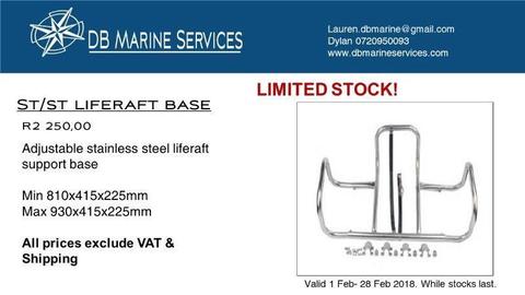 For Sale New SS Liferaft Base -FEBRUARY SPECIAL -While Stocks Last