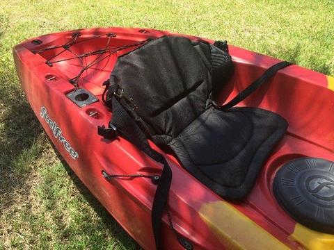 Double Kayak:AMAZING DEAL: in good conditon 1 x paddle, 2x life jackets, 2x canvas seat covers