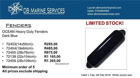 For Sale New Ocean Fenders_Dark Blue -FEBRUARY SPECIAL- While Stocks Last