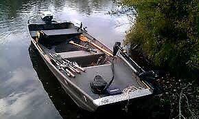 SMALL BASS BOAT NEEDED WITH DECK,TROLLING MOTOR AND MOTOR