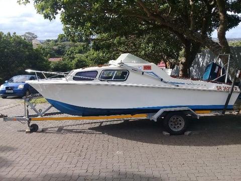 Baronett Cabin Boat with Yamaha 85hp