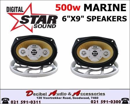 Starsound 500w Marine 6x9 Speaker Sets