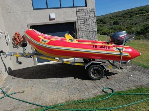 4.2m RIB in excellent condition