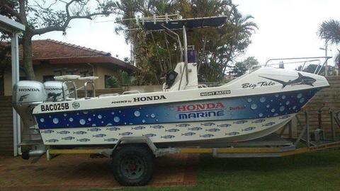 Skiboat Cat 20 foot/Gamefishing skiboat 2 x 90 4 strokes