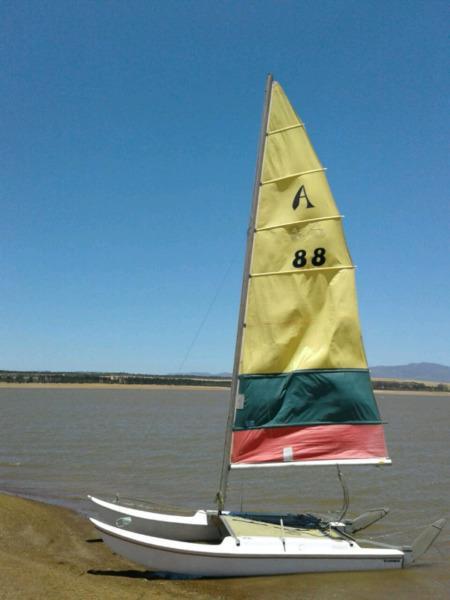 14ft Whaler hobie catamaran