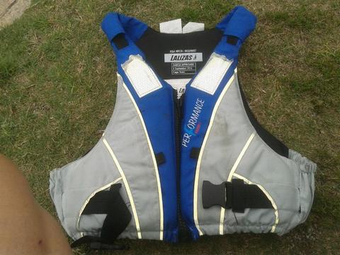 LIFE JACKET WITH HAND HELD FLAIR FOR SALE