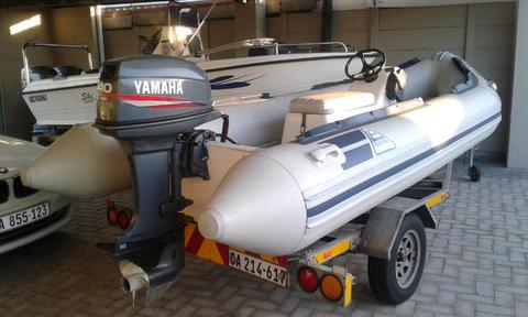 Gemini 4.7m Waverider.40hp Yamaha xw Electric Start