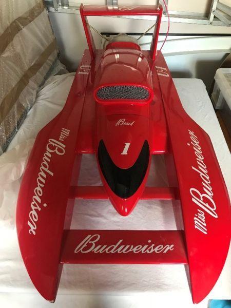 1:8 scale Budweiser F1 RC Boat