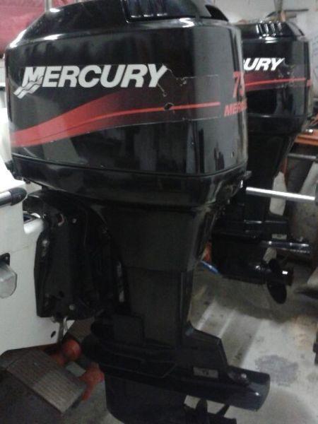 Mercury 75 Outboards x2