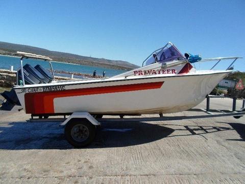 Ski craft 16' with 2 x 40hp Yamahas