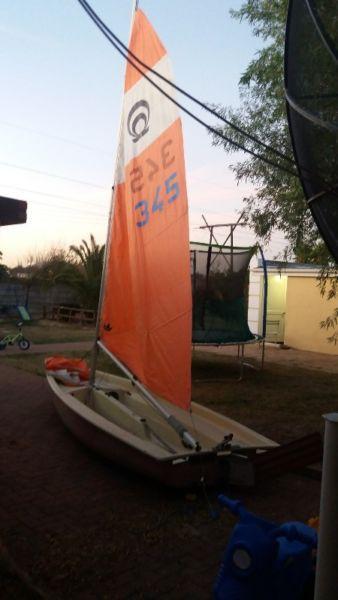 small sail boat