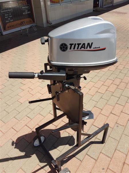 5 HP Outboard motor,Short shaft,Titan,brand new Quality.Parts are interchangeable with Yamaha