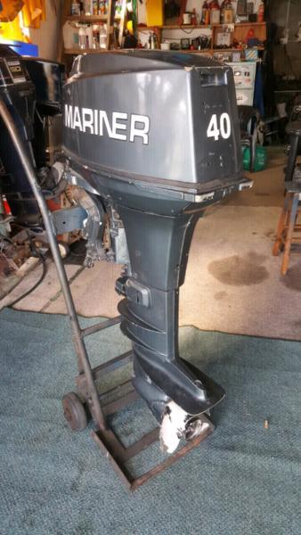 40 hp Mariner long shaft motor