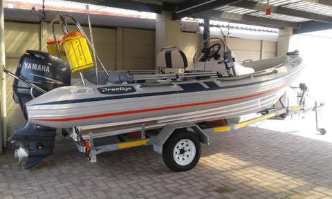 Prestige RibEye 550.Yamaha F100 Four Stroke-Like New!!!