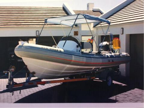 Prestige Ribeye 550.Yamaha F100 Four Stroke.Only 46 hours on this rig!