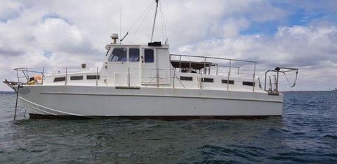43 ft Ex Patrol Motor boat for sale. Make an offer. call Anje` 082 883 0799 to view Langebaan