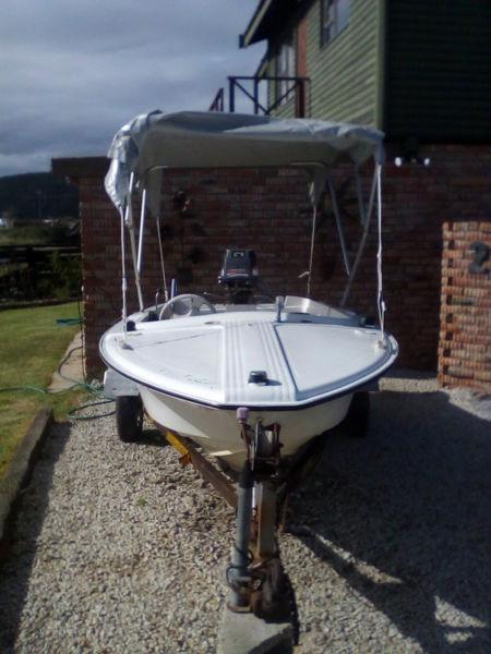 Boat 4.1m open boat with 40hp Mariner