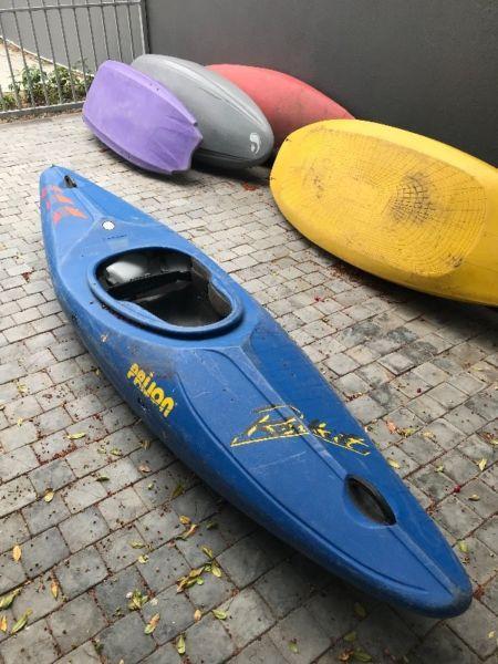 Prion Rocket white water and flat water kayak