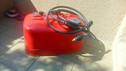 Boat steel fuel tank 25 L, plus fuel hose