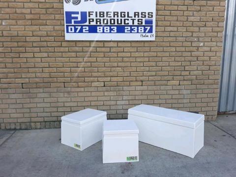 New fibreglass boat boxes