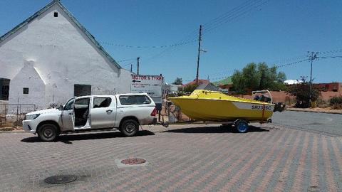 Deep sea fishing boat viking 19 foot