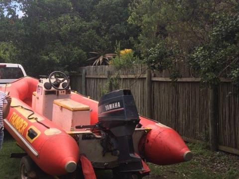 4m rubber duck 30hp Yamaha