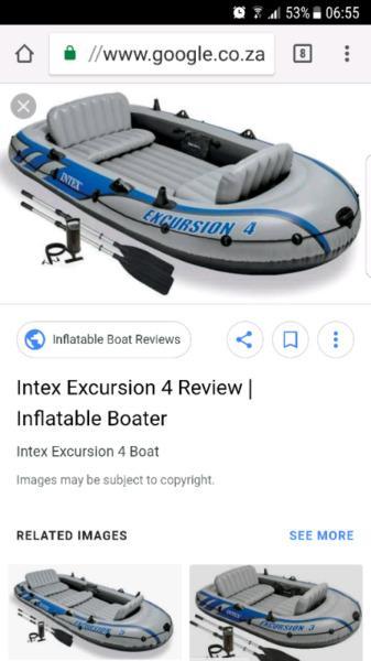 Intex 4 seater boat