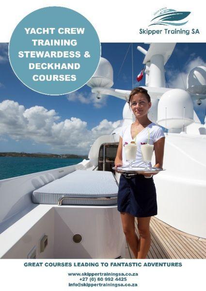 STEWARD/ESS COURSE CAPE TOWN SOUTH AFRICA, WORK ABROAD ON THE SUPERYACHTS!