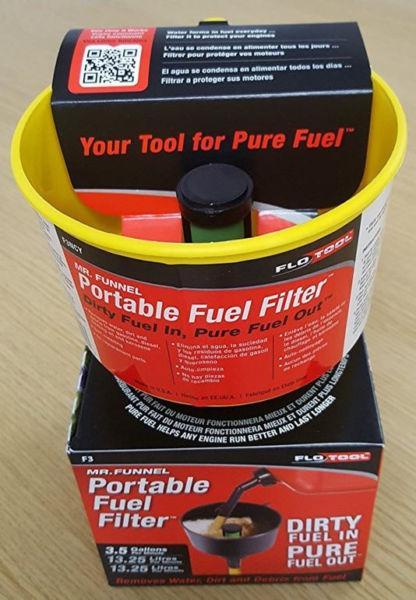 Large Fuel Funnel - Filter and Water Separator | Removes Water and Dirt from Fuel | Brand New !