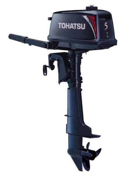 Tohatsu 5hp (Brand New)(Manufactured in Japan)(2.5L Internal & Extra 12L External Fuel Tank)