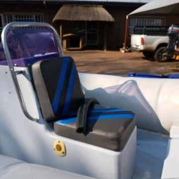 4.7 m semi rigged rubber duck 85 hp yamaha