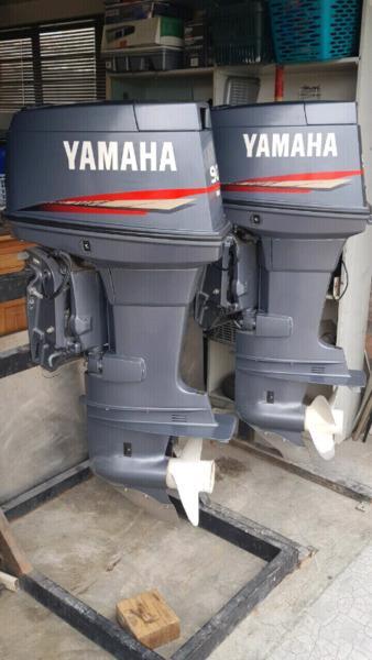 2 x 90 Yamaha outboards