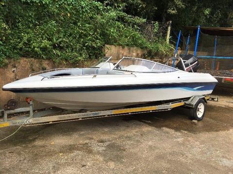 2006 Classic 170 with 115 Johnson Commercial Motor