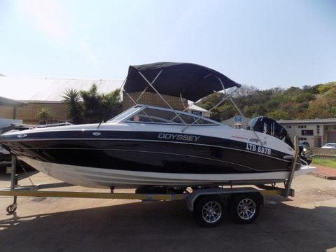 odyssey 650 on trailer 300 hp mercury verado 4 stroke supercharged