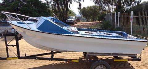 Tarpen Boat (Project Boat) - On Trailer