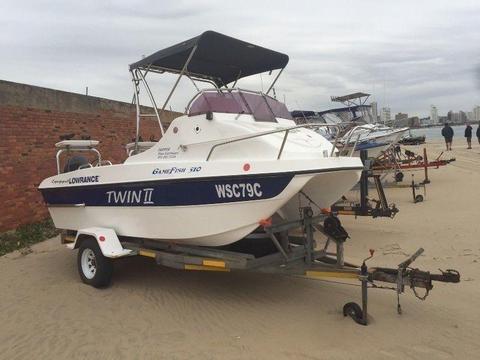 Gamefish 510 Forward Console, 2 x 70 Suzuki Four Stroke Engines