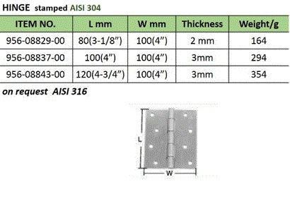 Hinge / boat accessories (Groundhog Marine Hardware)