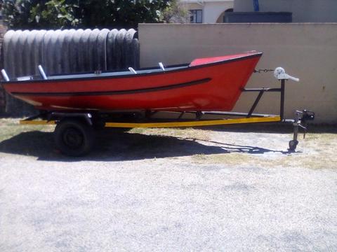 3.6m kreefbakkie/ boat on trailer